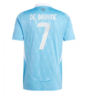 Belgien Kevin De Bruyne #7 Bortatröja EM 2024 Kortärmad